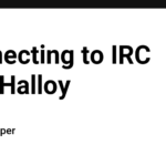 Connecting to IRC with Halloy