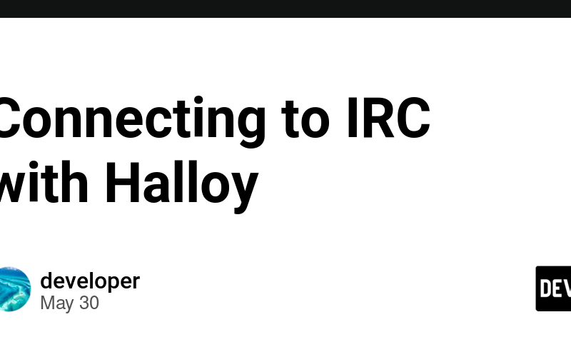 Connecting to IRC with Halloy