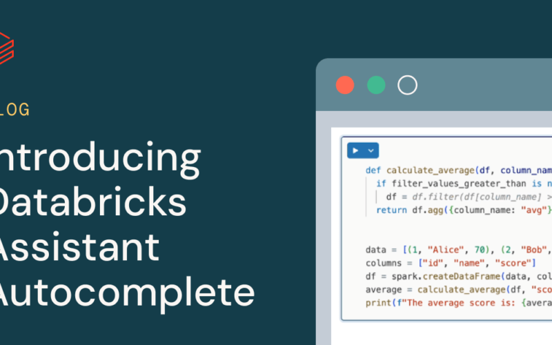 Introducing Databricks Assistant Autocomplete