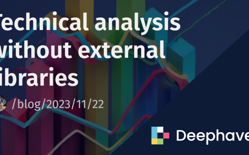 Technical analysis without external libraries | Deephaven