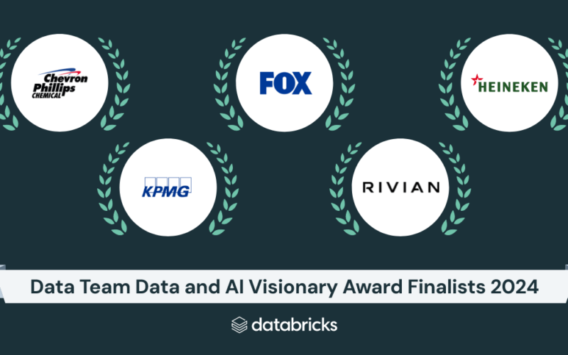 Unveiling the Leaders in Data and AI: The 2024 Finalists for the Databricks Data Visionary Award