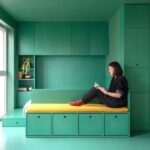 A millennial added foldable pieces to her 312-square-foot studio. It now transforms into 4 different rooms. Take a look.