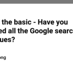 Back to the basic - Have you mastered all the Google search techniques?