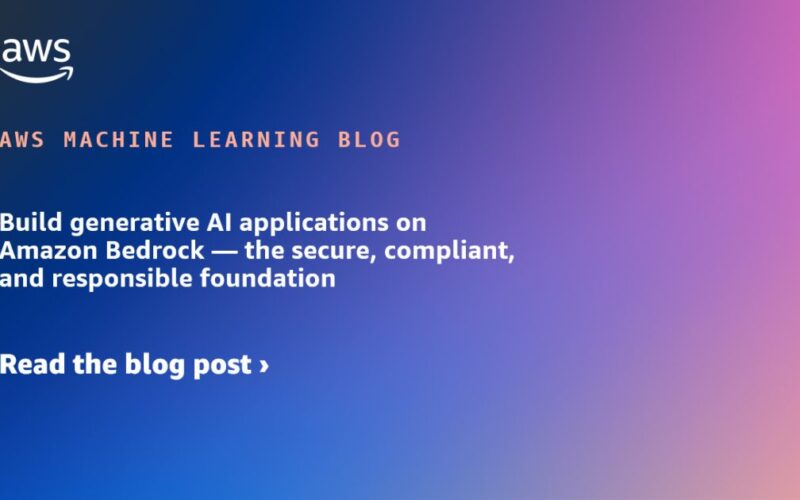 Build generative AI applications on Amazon Bedrock — the secure, compliant, and responsible foundation | Amazon Web Services