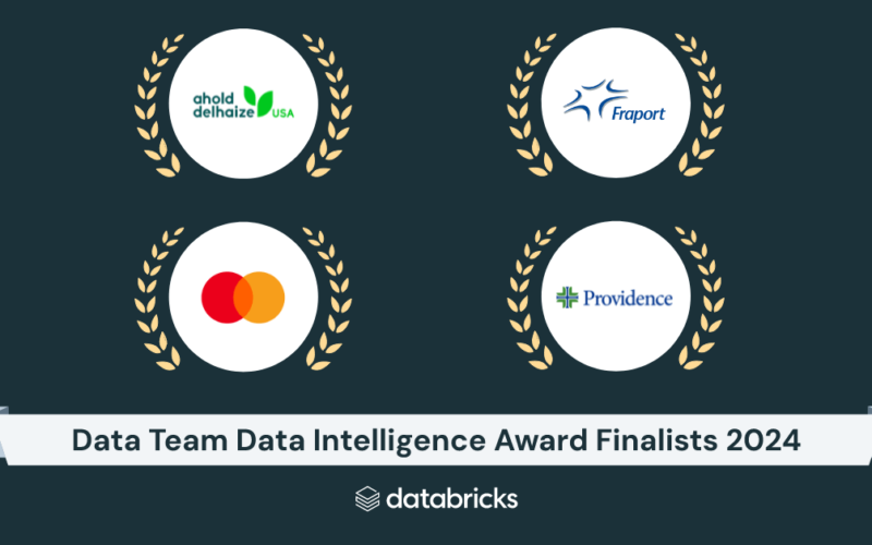 Celebrating Achievements in Data Intelligence: Presenting the 2024 Databricks Data Intelligence Award Finalists