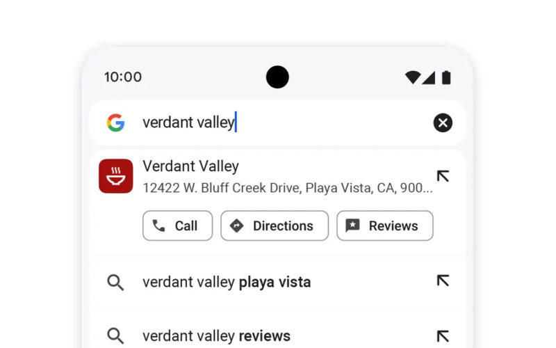 Chrome for mobile adds handy action shortcuts for local businesses