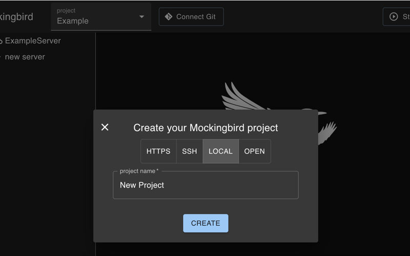 Creating and Managing Multiple Projects and Servers with Mockingbird