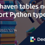 Deephaven tables now support Python type hints | Deephaven