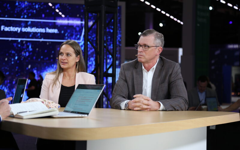 Shannon Champion, VP of product marketing at Technologies Inc. and Drew Schulke, VP of product management at Dell talking to theCUBE about data storage efficiency at Dell Technologies World 2024