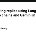 Generating replies using Langchain multiple chains and Gemini in NestJS