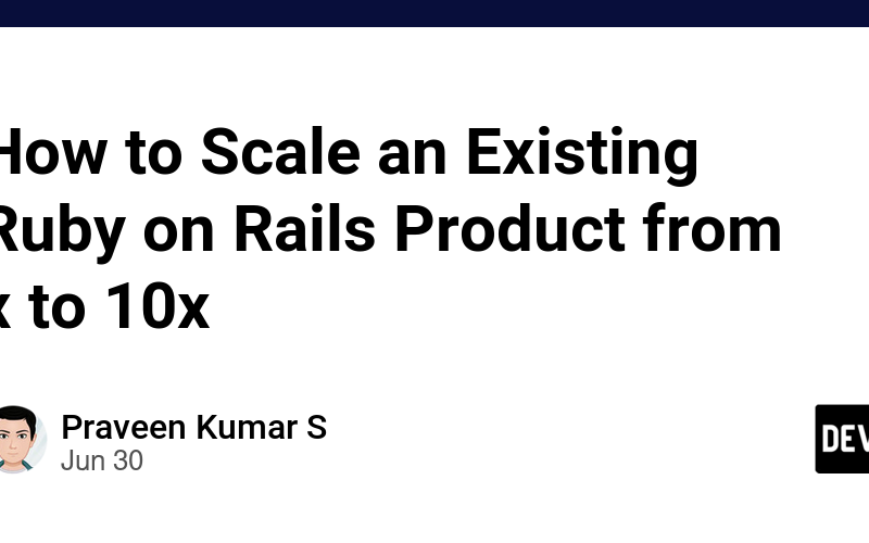 How to Scale an Existing Ruby on Rails Product from x to 10x