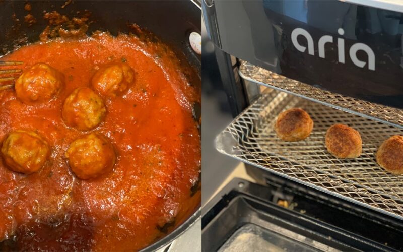 I cooked meatballs in 4 different appliances, and I won't use my air fryer again