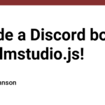 I made a Discord bot with lmstudio.js!