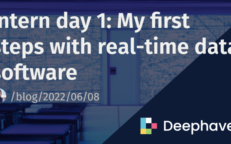 Intern day 1: My first steps with real-time data software | Deephaven