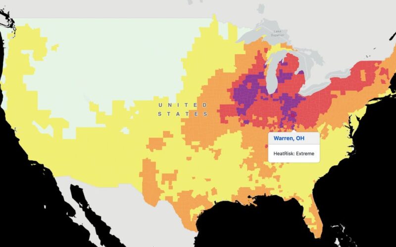 Is it too hot to be outside? Plug in your ZIP code to check your city's 'heat risk'