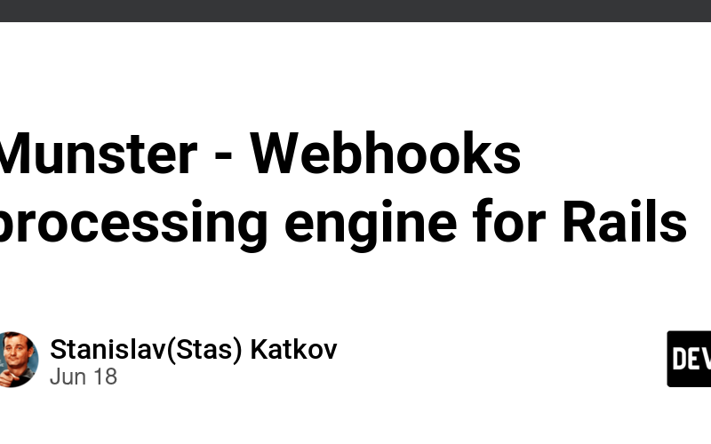 Munster – Webhooks processing engine for Rails