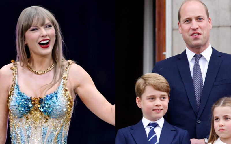 Prince William seen dancing to 'Shake It Off' with his kids at Taylor Swift's concert in London