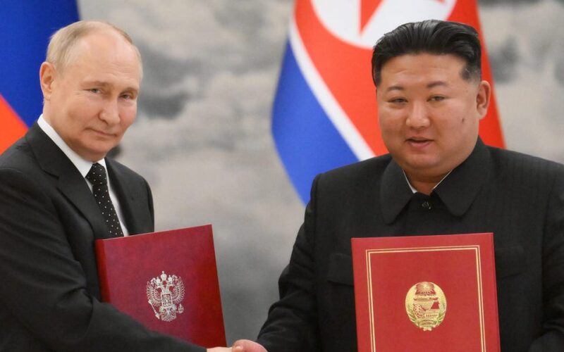 Putin and Kim Jong Un's wartime pact sees the two autocrats one step closer to creating a world 'safe for authoritarians,' expert says