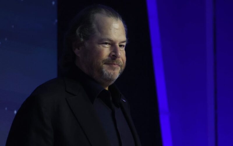 Salesforce CEO Marc Benioff says he gets around 8 hours of sleep a night and starts every morning the same way