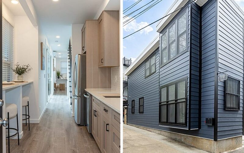 This skinny house is so narrow that some people can touch both walls at once — and its price just fell again. See inside.