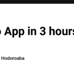 Todo App in 3 hours