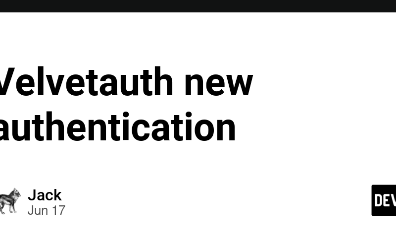 Velvetauth new authentication