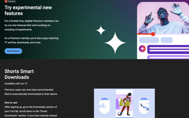 YouTube Premium’s new features include picture-in-picture for YouTube Shorts