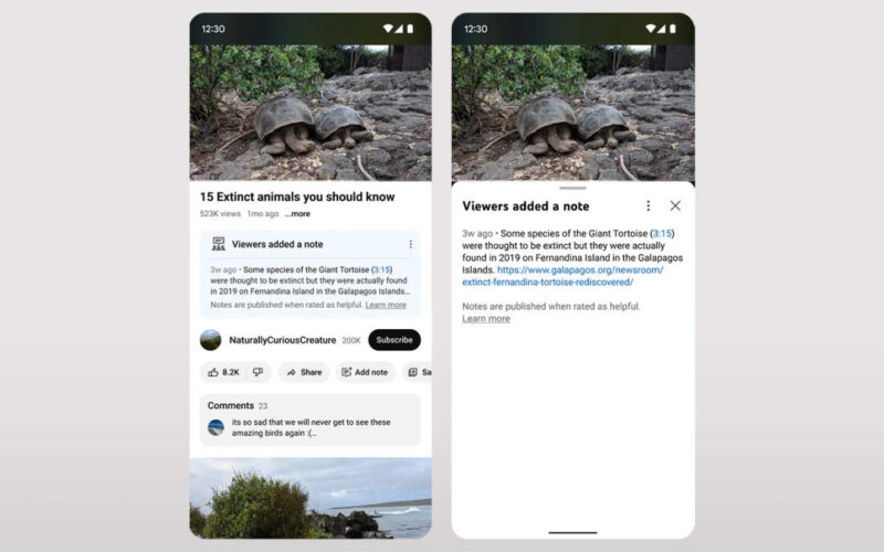 YouTube’s community notes feature rips a page out of X’s playbook