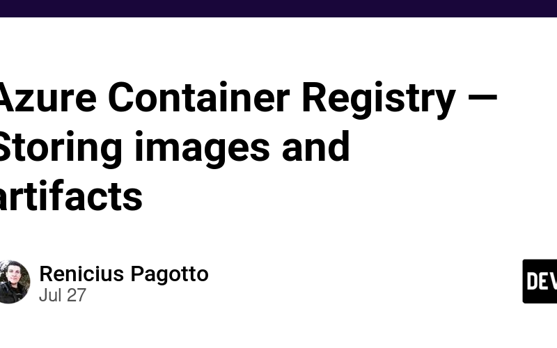 Azure Container Registry — Storing images and artifacts