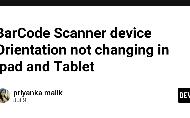 BarCode Scanner device Orientation not changing in ipad and Tablet