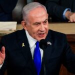 Benjamin Netanyahu calls protesters 'useful idiots' in fiery speech to Congress