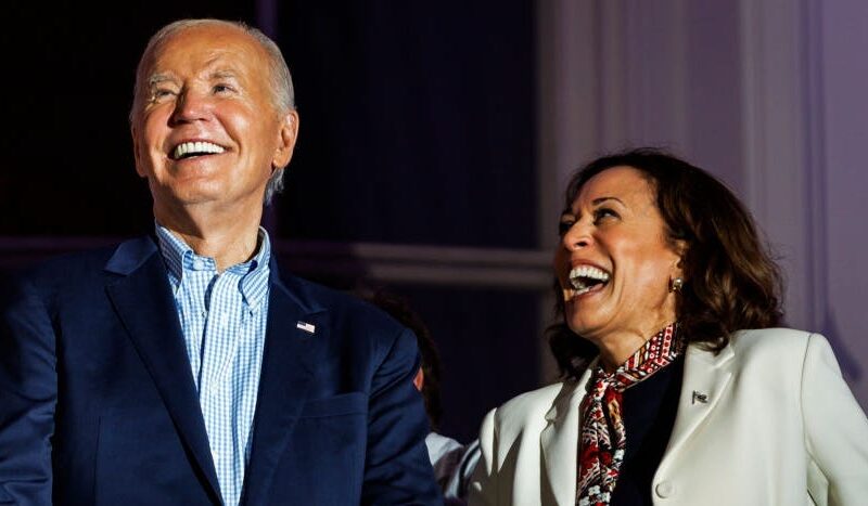 Biden is lauding Kamala Harris, saying his VP 'could be president of the United States'