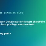 Connect Amazon Q Business to Microsoft SharePoint Online using least privilege access controls | Amazon Web Services