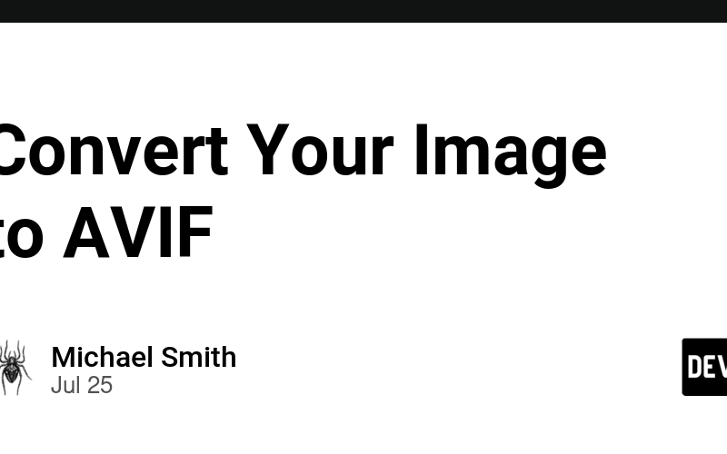 Convert Your Image to AVIF