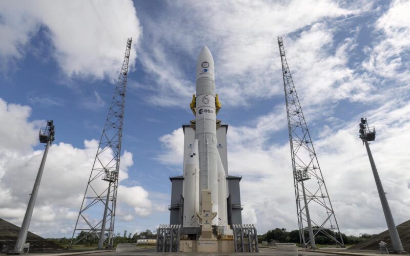 ESA’s new heavy-lift rocket, Ariane 6, is poised to launch for the first time on Tuesday