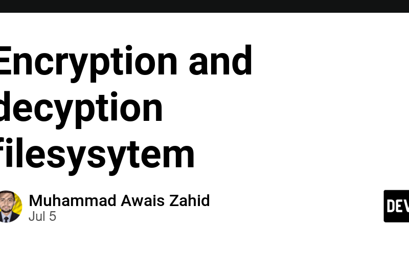 Encryption and decyption filesysytem