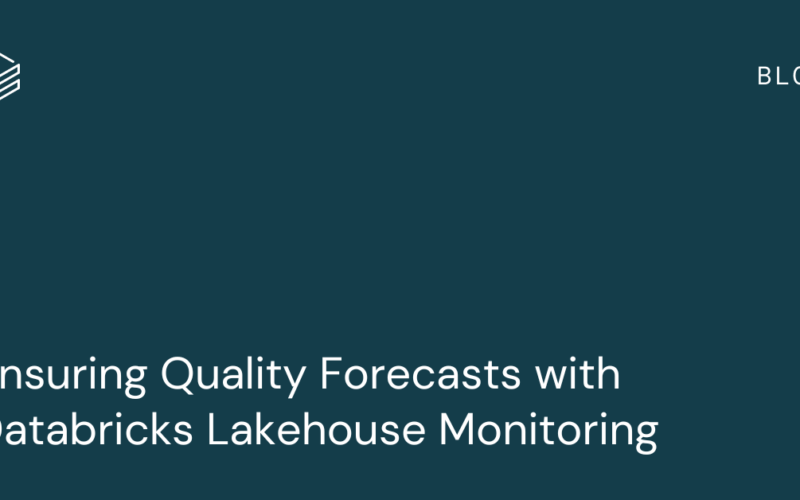 Ensuring Quality Forecasts with Databricks Lakehouse Monitoring