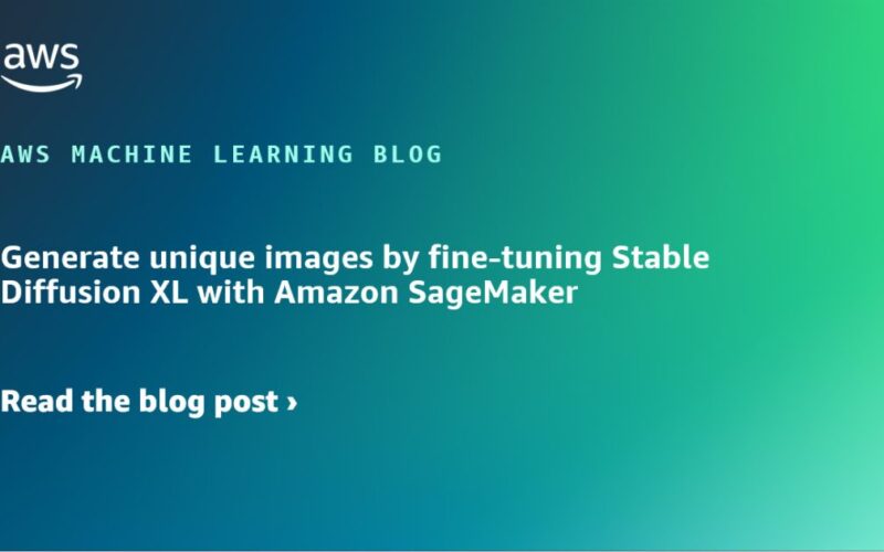 Generate unique images by fine-tuning Stable Diffusion XL with Amazon SageMaker | Amazon Web Services