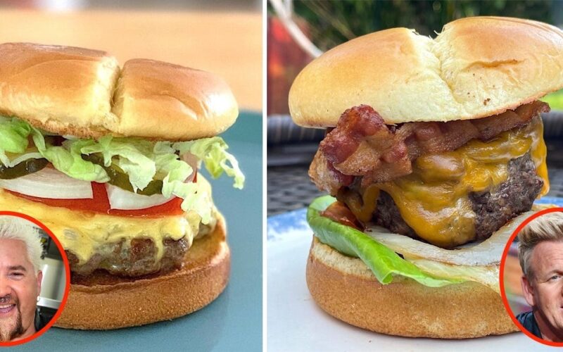 I tried Guy Fieri and Gordon Ramsay's quick burger recipes, and the best one was easier to make