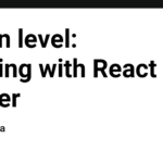 Intern level: Routing with React Router