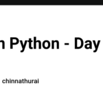 Learn Python - Day 1