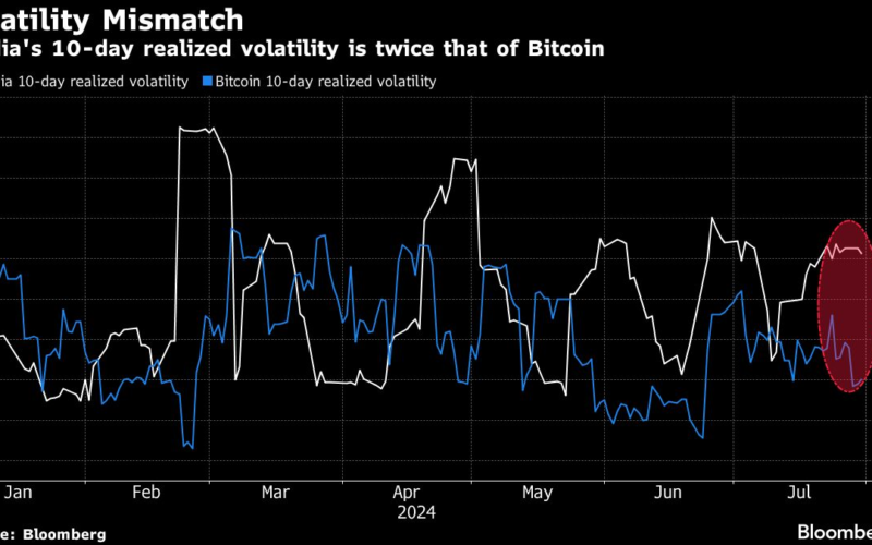 Nvidia Slide Underscores Volatility Stalking US’s Hottest Stock