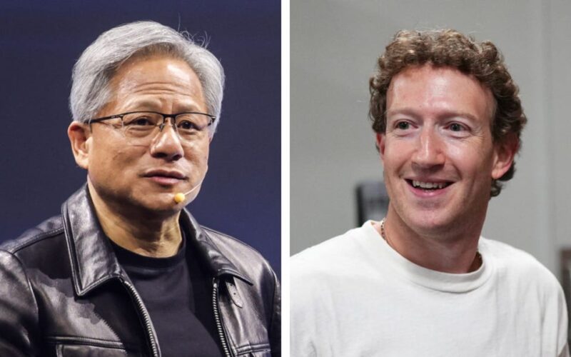 Nvidia's Jensen Huang and Mark Zuckerberg traded jackets and compliments while talking about AI