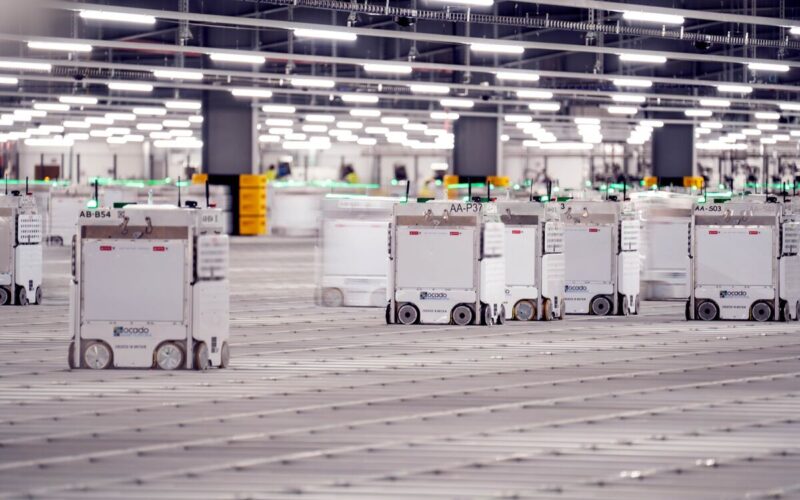 Ocado Says Cash Flow Is Improving Despite Robot Warehouse Delays