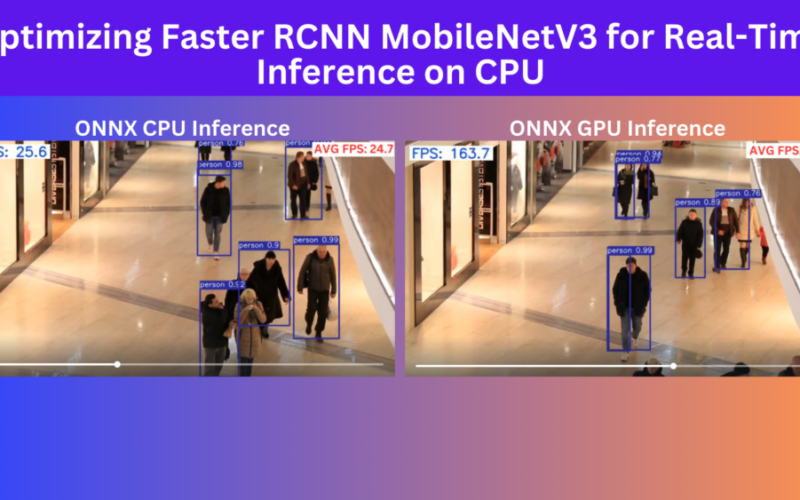 Optimizing Faster RCNN MobileNetV3 for Real-Time Inference on CPU