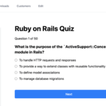 Ruby on Rails Quiz