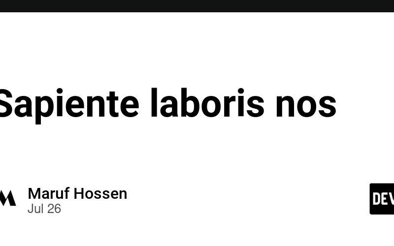 Sapiente laboris nos