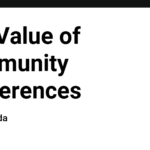 The Value of Community Conferences