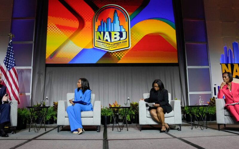 Trump kicked off his NABJ appearance in a combative mood. It only got worse from there.