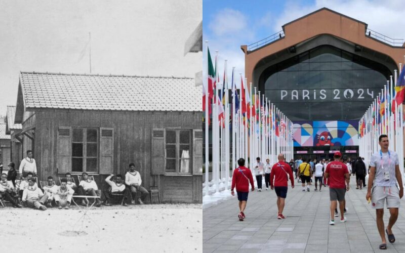 Vintage photos show how the 1924 Paris Olympics compare to this year's games, from the Olympic Village to the venues